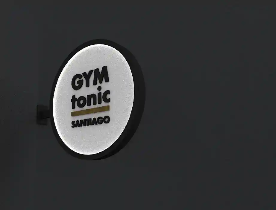 render rotulo gym