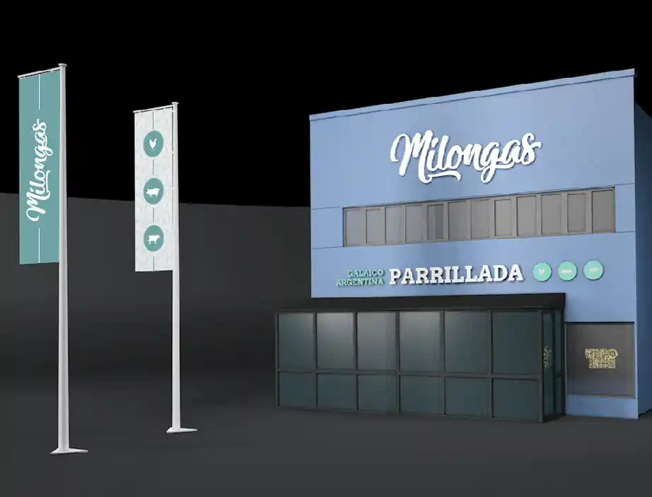 render rotulo milongas